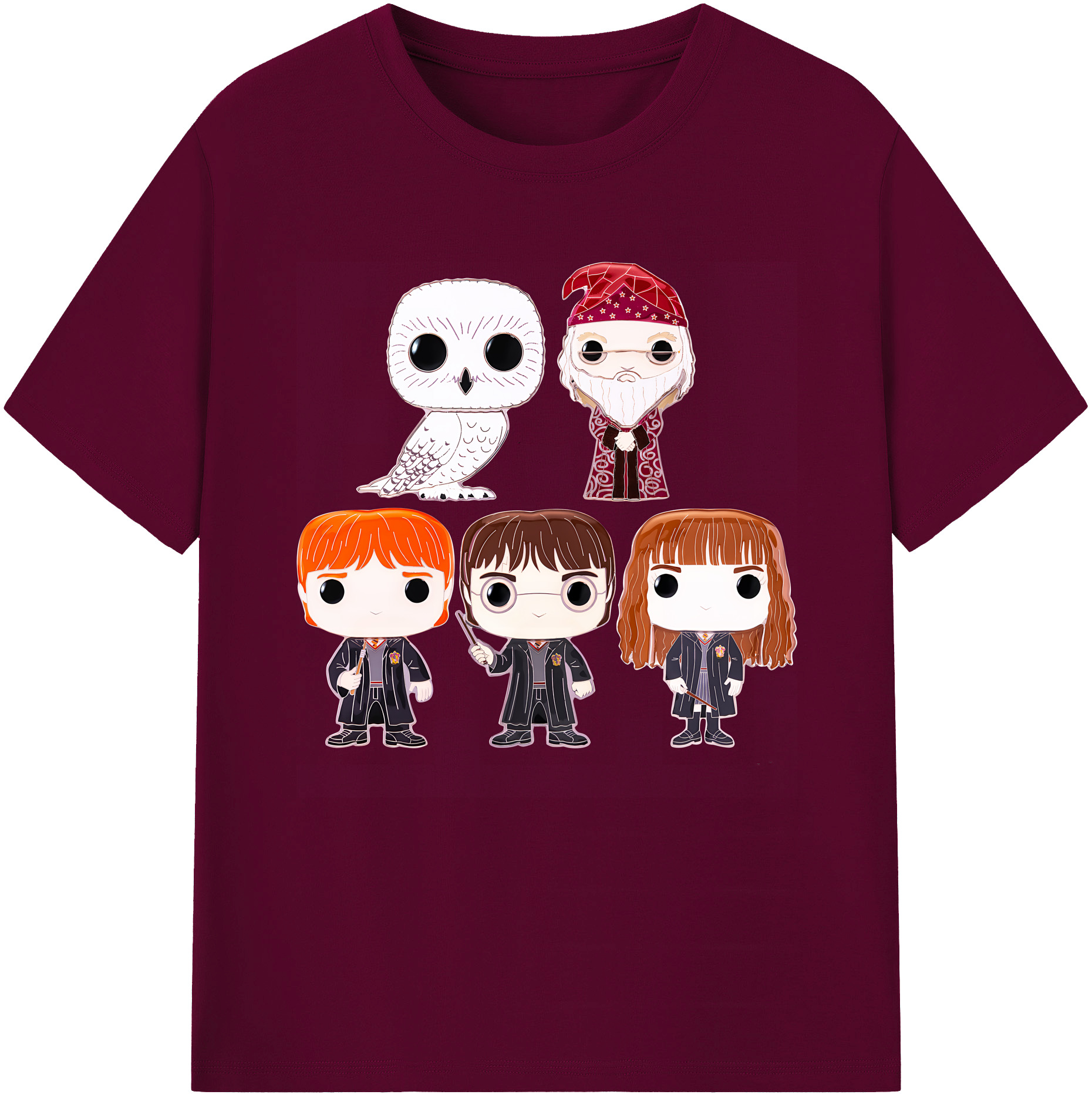（画像用） Harry Potter ハリー・ポッターシリーズ レディースカジュアルプリントTシャツ（綿100％）
